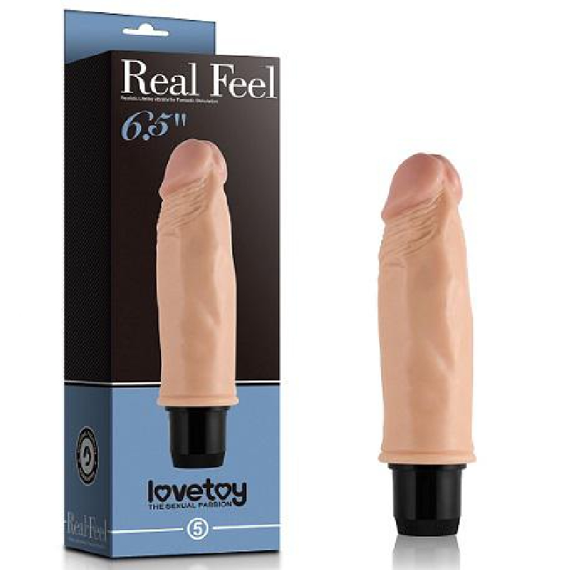 Real Feel 17 cm Titreşimli Realistik Vibratör Penis Dildo