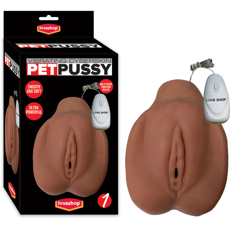 Pet Pussy Vibrating Cyberskin Realistik Vajina