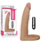 Realistik Titreşimli 17.8 Cm Anal Dildo Penis Halkası