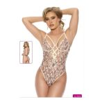 New Dreams Çiçek Desenli Transparan Dantel Body